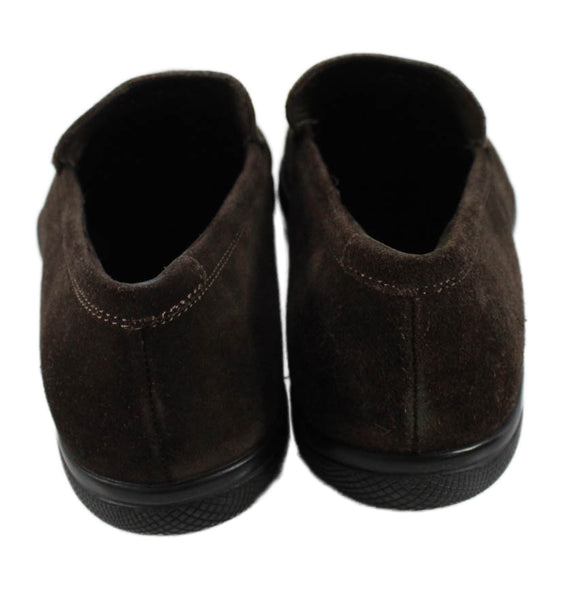 Banana Republic Mens Suede Slide On Casual Loafers Brown Size 9.5 Medium