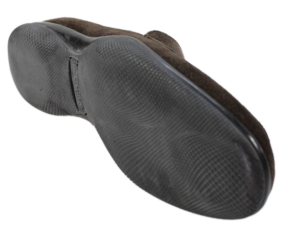 Banana Republic Mens Suede Slide On Casual Loafers Brown Size 9.5 Medium