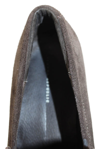 Banana Republic Mens Suede Slide On Casual Loafers Brown Size 9.5 Medium
