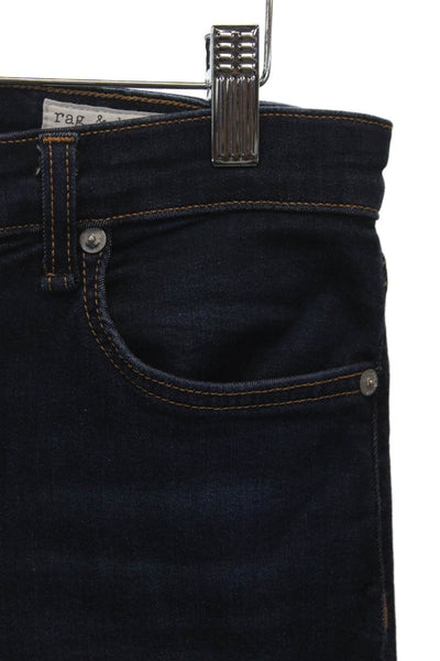 Rag & Bone Women Skinny High Rise Jeans Blue Modal Size 29