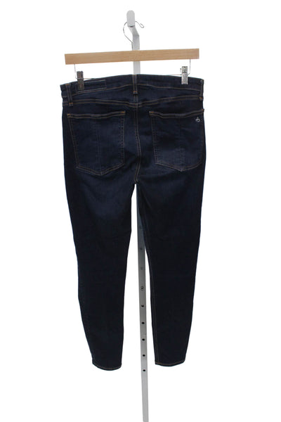 Rag & Bone Women Skinny High Rise Jeans Blue Modal Size 29