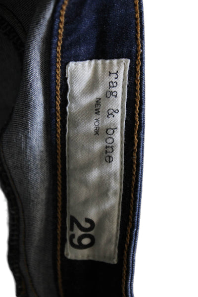 Rag & Bone Women Skinny High Rise Jeans Blue Modal Size 29
