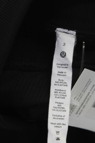Lululemon Womens Jogger Pants Gray Drawstring Nylon Solid Inseam 27 Size 2