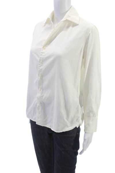 American Colors by Alex Lehr Womens Cotton Button-Up Long Sleeve White Size XS