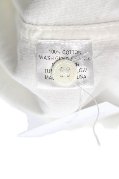 American Colors by Alex Lehr Womens Cotton Button-Up Long Sleeve White Size XS