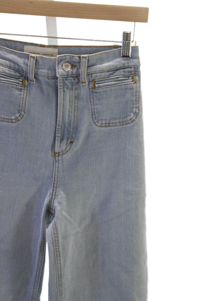 Jeanerica Women Wide-Leg Blue High Rise Jeans Size 24