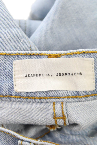 Jeanerica Women Wide-Leg Blue High Rise Jeans Size 24