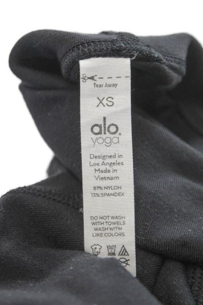 Alo Womens Biker Shorts Gray Nylon Solid Size XS