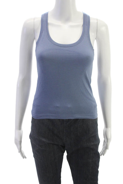 Lululemon Womens Racerback Tank Blue Performance Scoop Neck Sleeveless Size 2
