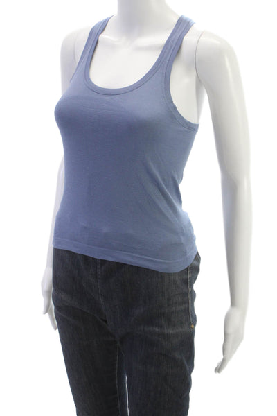 Lululemon Womens Racerback Tank Blue Performance Scoop Neck Sleeveless Size 2