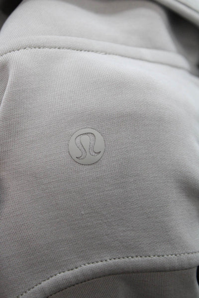 Lululemon Womens Pullover Sweatshirt Collared Gray Long Sleeve Size 4