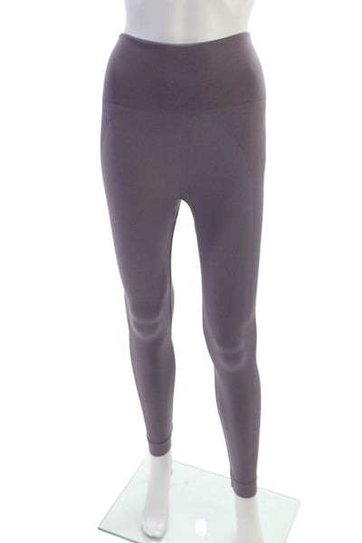 Set Active Womens Compression Leggings Purple Pull On Size S