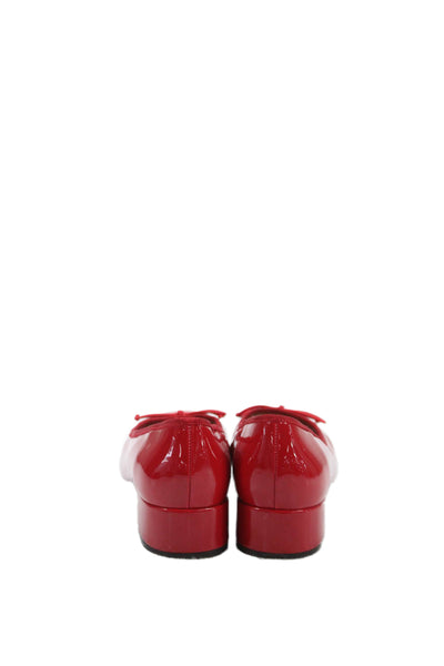 Steve Madden Womens Slip On Block Heel Patent Leather Pumps Red Size 8M