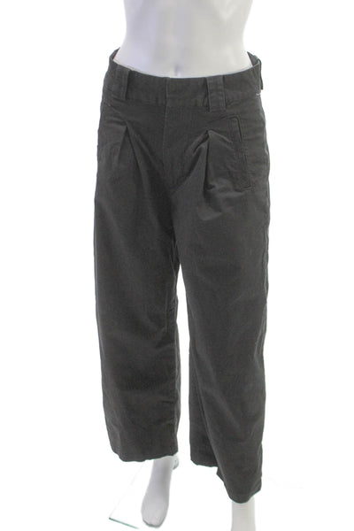 Citizens of Humanity Womens Cropped Gray Cotton Pants Size 25