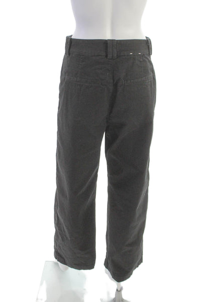 Citizens of Humanity Womens Cropped Gray Cotton Pants Size 25