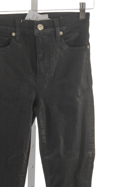 Frame Womens Skinny Mid Rise Jeans Black Size 25