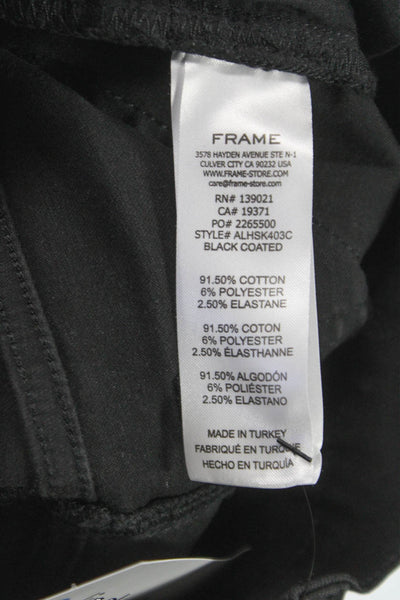 Frame Womens Skinny Mid Rise Jeans Black Size 25