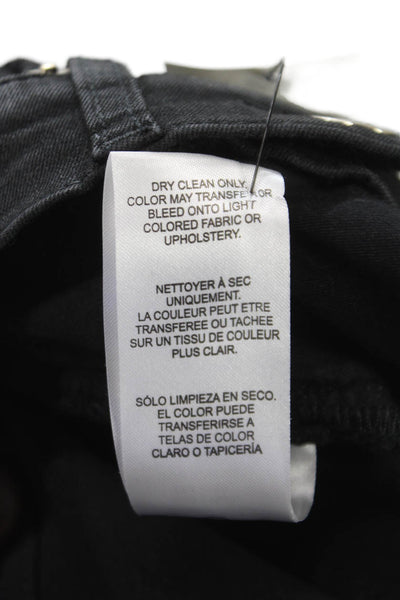 Frame Womens Skinny Mid Rise Jeans Black Size 25