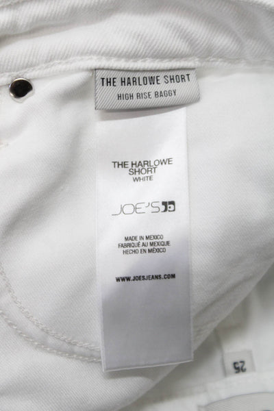 Joes Jeans Womens Shortall White Cotton Size 25