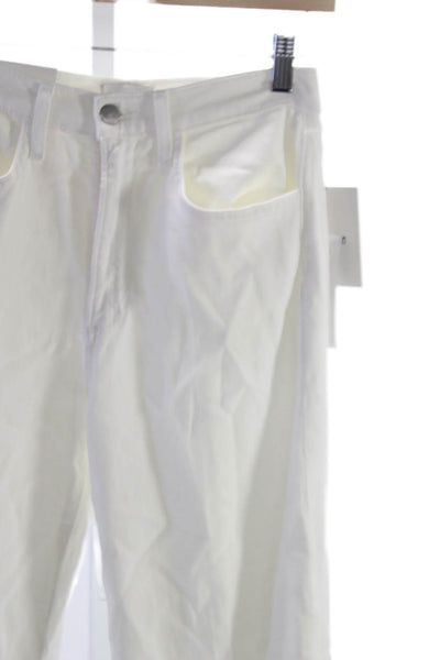 Joes Jeans Women Wide Leg White Cotton Jeans Petite Size 26