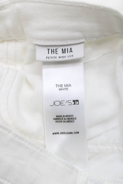 Joes Jeans Women Wide Leg White Cotton Jeans Petite Size 26