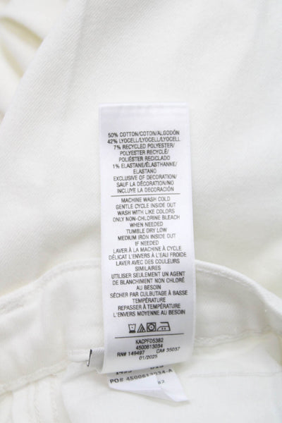 Joes Jeans Women Wide Leg White Cotton Jeans Petite Size 26