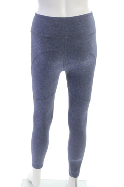 Outdoor Voices Womens Blue Colorblock Ankle Leggings Polyester Size XS