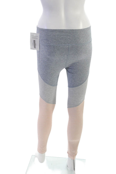 Outdoor Voices Women Ankle Leggings Gray Colorblock Polyester Pull On Size XS