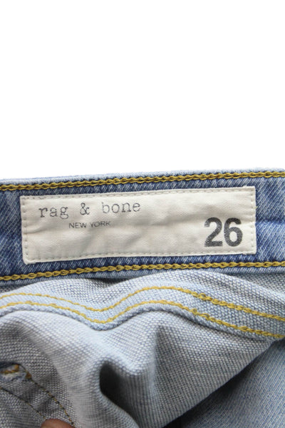 Rag & Bone Womens Straight Jeans Blue Size 26