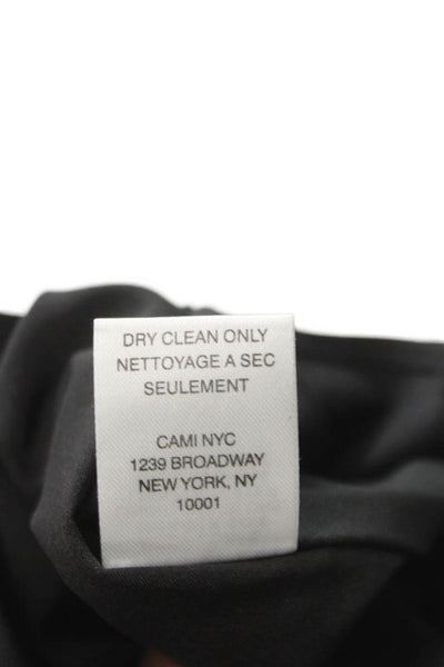 Cami NYC Womens Silk Halter Top Black Petites Sleeveless Size S