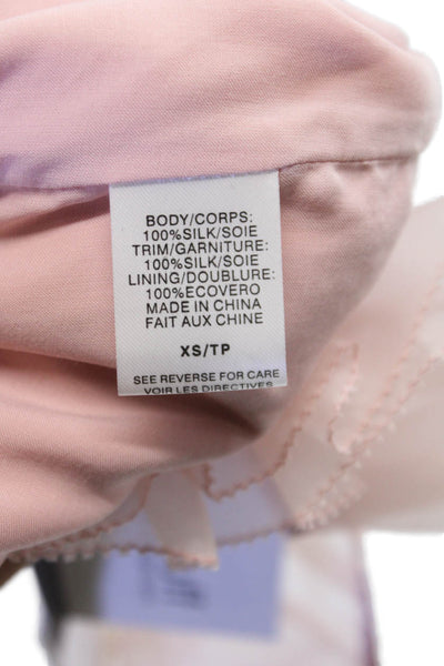 Cami NYC Women Camisole Silk V-Neck Pink Sleeveless Size XS
