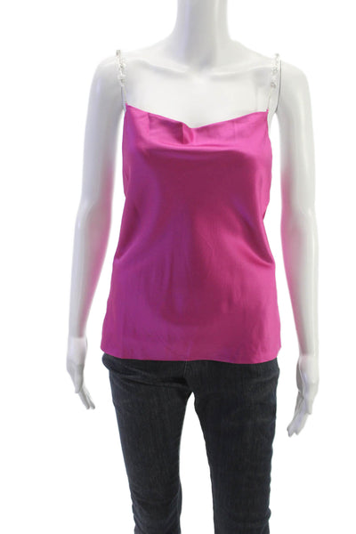 Cami NYC Womens Pink Silk Cowl Neck Tank Sleeveless Size XS