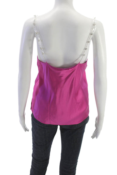 Cami NYC Womens Pink Silk Cowl Neck Tank Sleeveless Size XS