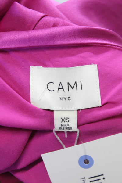 Cami NYC Womens Pink Silk Cowl Neck Tank Sleeveless Size XS