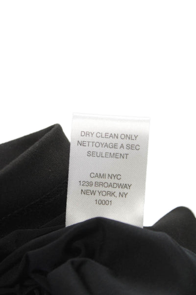 Cami NYC Womens Basic Black Polyester Long Sleeve Round Neck Blouse Size XS