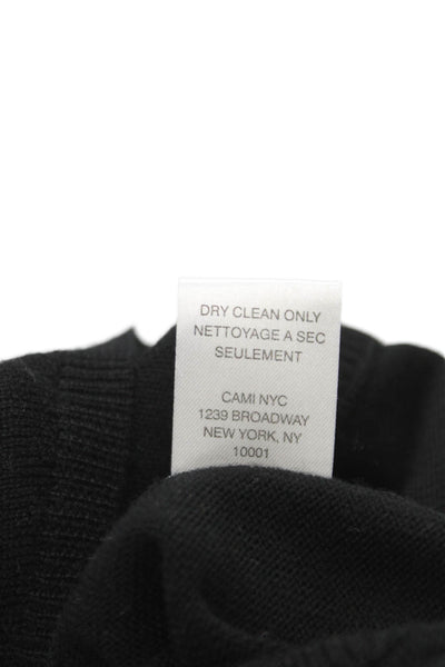 Cami NYC Womens Merino Wool V-Neck Long Sleeve Cardigan Black Size 2XS