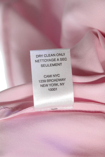 Cami NYC Women Straight Pencil Skirt Pink Silk Blend Knee Length Size XS
