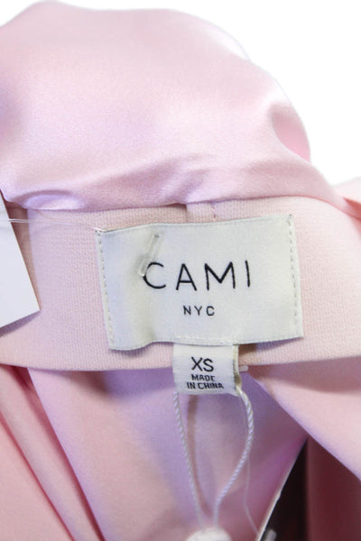 Cami NYC Women Straight Pencil Skirt Pink Silk Blend Knee Length Size XS