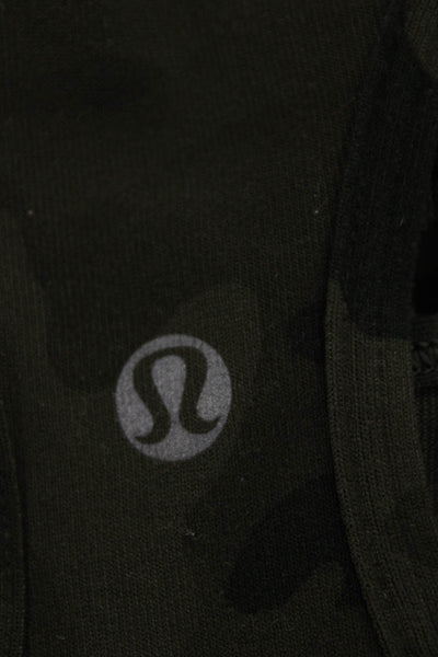 Lululemon Women Basic Sleeveless Scoop Neck Camo Tank Nylon Pullover Size 8
