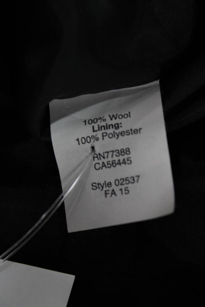 J Crew Women Sheath Dress Black Wool Square Neck Sleeveless Zip Size 6