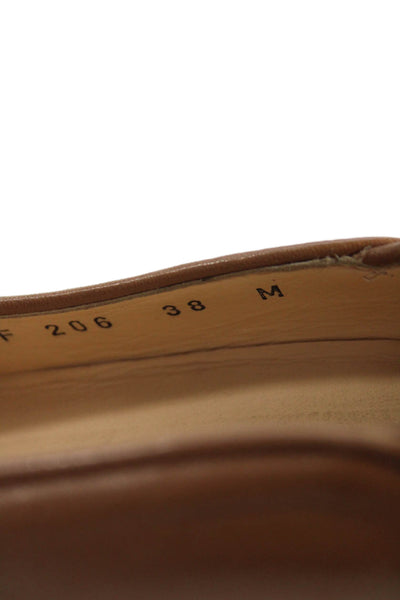 Taryn Rose Womens Leather Slide On Classic Pumps Beige Size 38 8 Medium