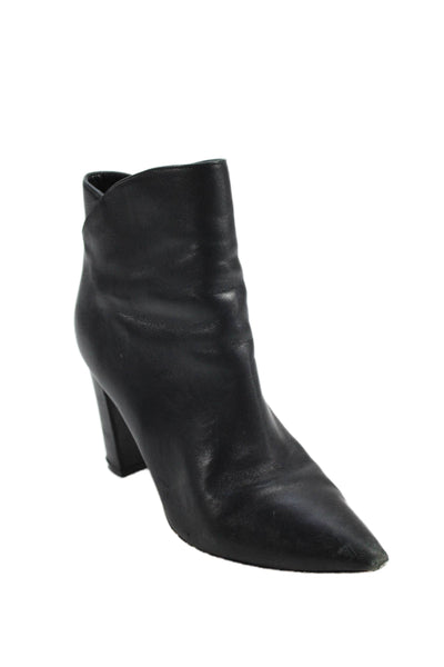 Marc Fisher LTD. Womens Leather Pointed Toe Ankle Boots Black Size 7M
