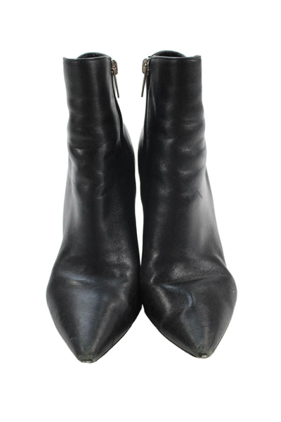 Marc Fisher LTD. Womens Leather Pointed Toe Ankle Boots Black Size 7M