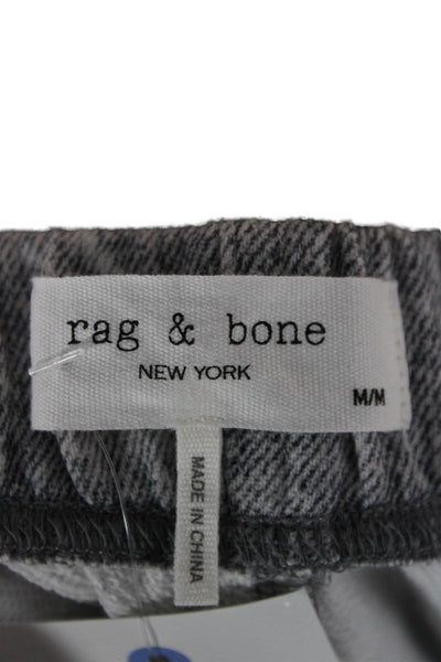 Rag & Bone Women Cut-Off Cotton Shorts Gray Button Closure Size M