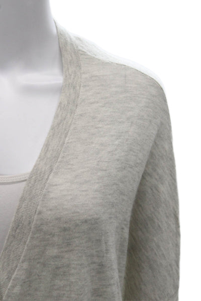Reiss Womens Gray V-Neck Wool Alpaca Cardigan Long Sleeve Size M