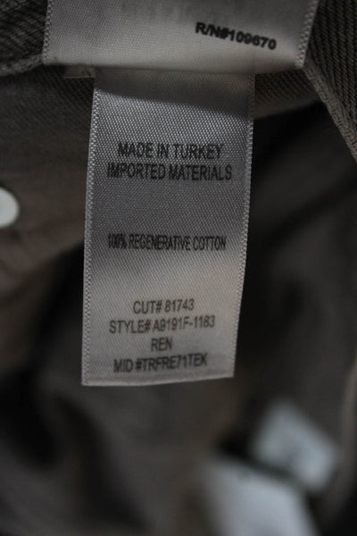 Agolde Womens Straight High Rise Brown 100% Cotton Jeans Size 28