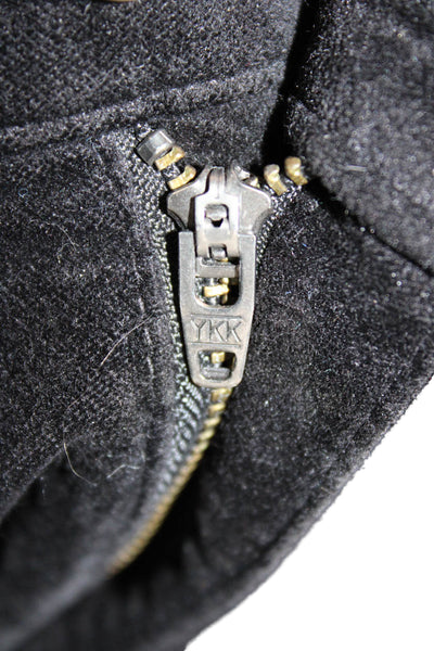 Rag & Bone Womens Skinny Pants Black Cotton Button Inseam 25 Size 25