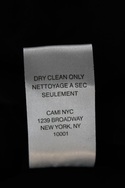 Cami NYC Women Bodysuit One-Shoulder Sleeveless Black Cotton Size 2