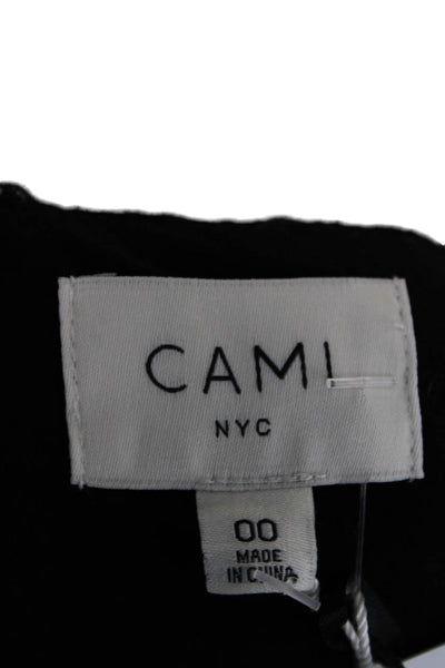 Cami NYC Womens One Shoulder Sleeveless Organic Cotton One Piece Black Size 00
