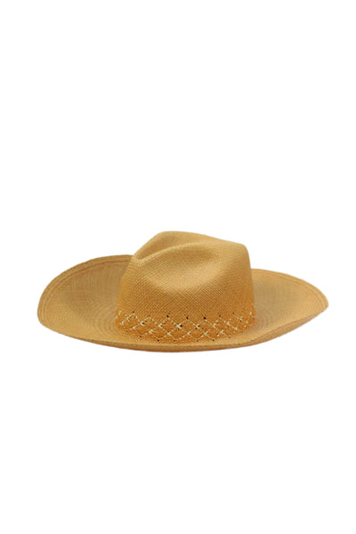 Freya Womens Woven Wide Brim Summer Hat Brown Size S/M